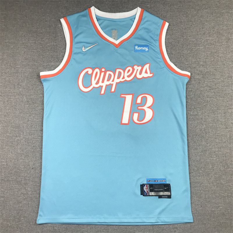 Men Los Angeles Clippers #13 George Light blue City Edition Nike NBA Jersey->portland trail blazers->NBA Jersey